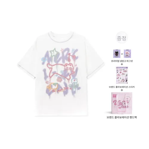 Unifree X 채색화 Jiao Tai 늑대 공동 브랜드 모델 여성 티셔츠