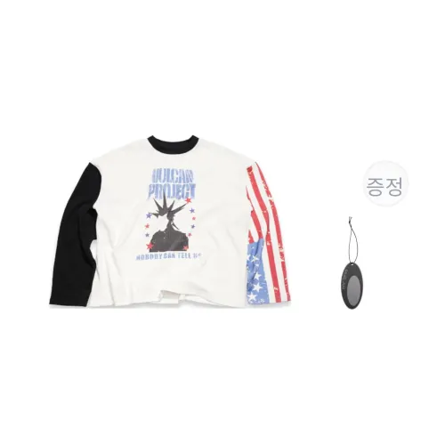 VULCAN STORE 화이트 남녀공용 티셔츠