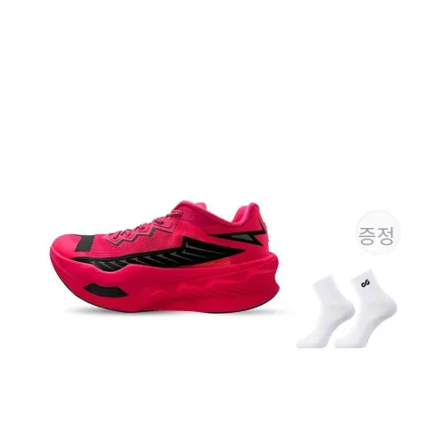 ZHENGKAI x LOOP BURN 미끄럼 방지+내마모성 체력 테스트/시험 마라톤 러닝 신발 남녀공용 과일 플레임 레드