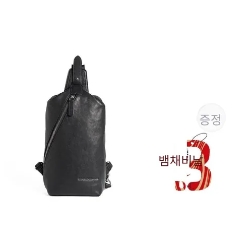 Sharkborough 소가죽 슬링 가방, 추천 가슴둘레 가방, <브랜드_1>e 어깨 크로스백 남성 블랙