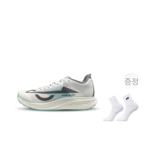 LOOP BURN 전체 길이 나일론 복합 섬유 플레이트 캐주얼 트레이닝 레이싱 러닝 신발 남녀공용 클라우드 Stream 화이트