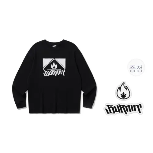 BURNIN 남녀공용 티셔츠