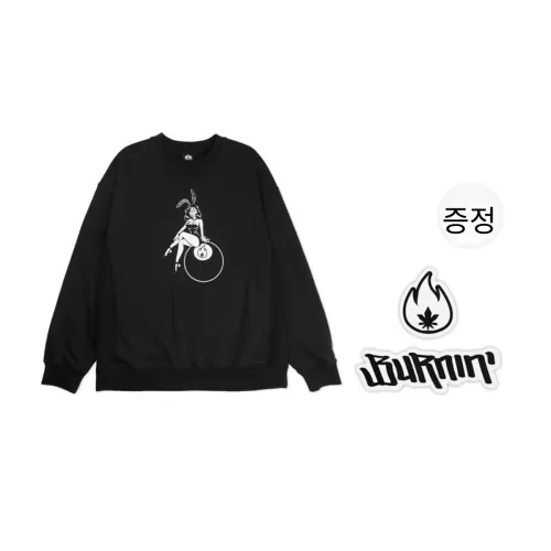 BURNIN 남녀공용 맨투맨