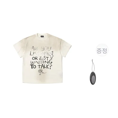 VULCAN STORE 화이트 남녀공용 티셔츠