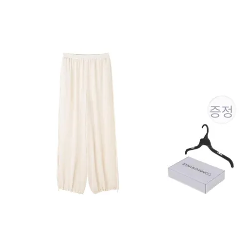 COMMON VALUE 선 Pāra 무지 비건 여성 캐주얼 팬츠