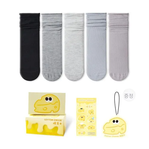 COTTON CHEESE 여성 크루 삭스