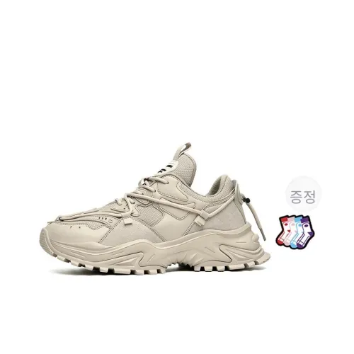 Masongarments 샤크 투스 추천 사이즈 2 내마모성, 통기성 좋은, 추천 신장 증가, 지지력 있는, 가벼움 로우탑 청키 스니커즈 남녀공용 베이지