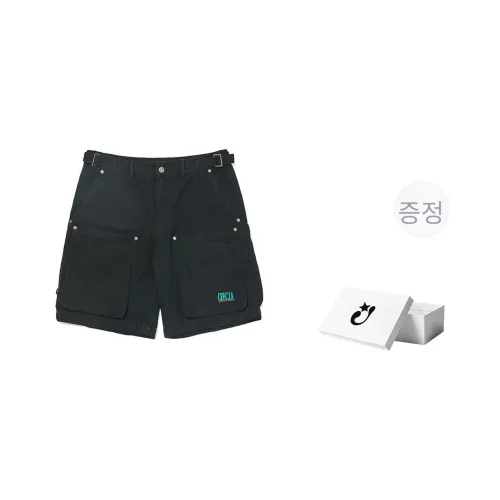 Createexploreexpandconquer 카고 반바지 남녀공용 블랙