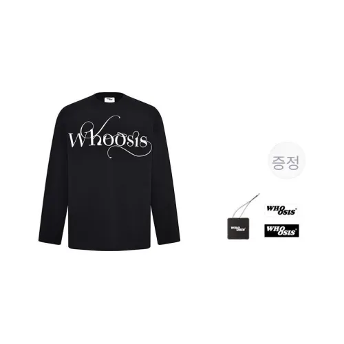 WHOOSIS 남녀공용 티셔츠