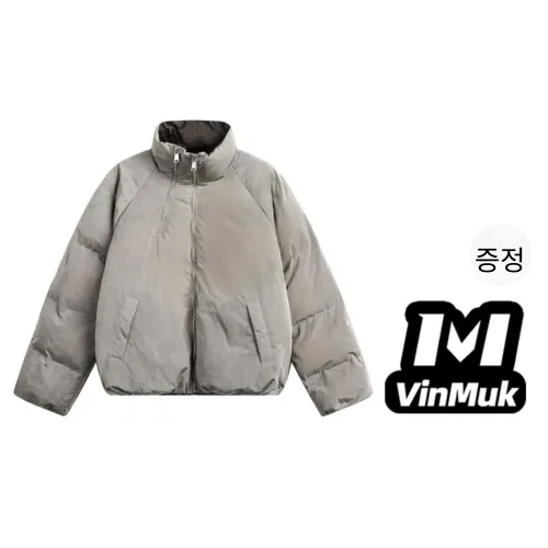 VINMUK 그레이 남녀공용 패딩 점퍼
