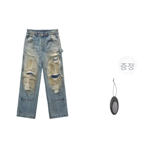 VULCAN STORE 블루 남녀공용 청바지
