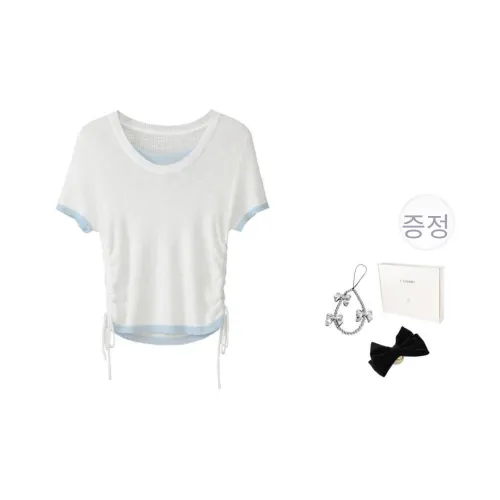 Fstudio 화이트 여성 티셔츠