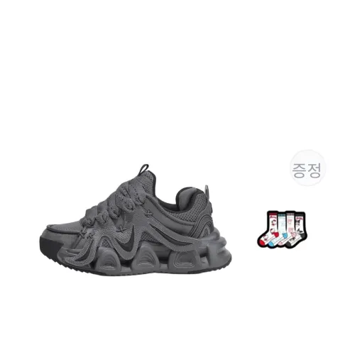 Masongarments 스톰 추천 사이즈 3 쿠셔닝, 내마모성, 통기성 좋은, 가벼움, 키높이 로우탑 청키 스니커즈 남녀공용 팬텀 그레이