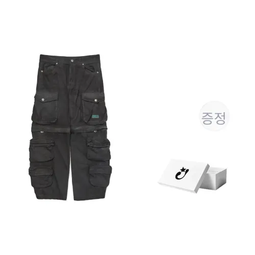 Createexploreexpandconquer 24FW 카고 바지 남녀공용 블랙