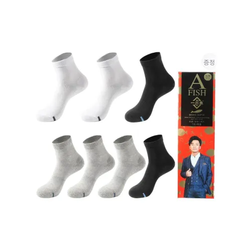 AFISH 남녀공용 크루 삭스