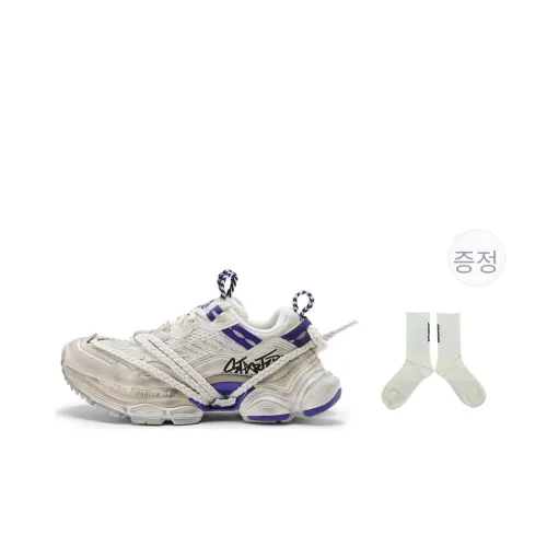 스타터 미끄럼 방지 및 내마모성 키높이 로우탑 청키 스니커즈 남녀공용 블루