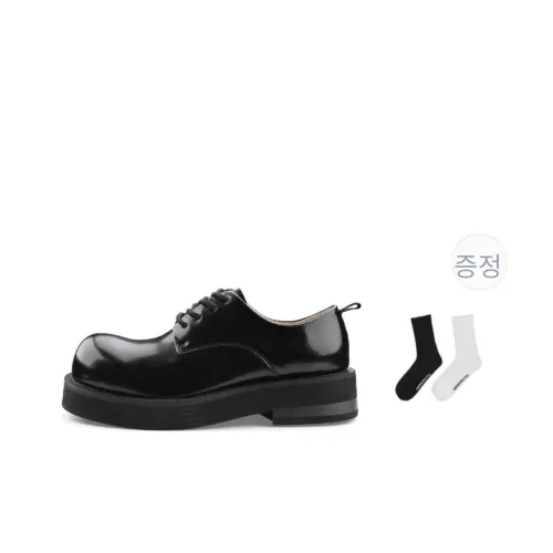 HANQIAORIJI 블랙 Blood 시리즈 가죽 캐주얼화 남녀공용 블랙