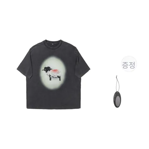 VULCAN STORE 블랙 남녀공용 티셔츠