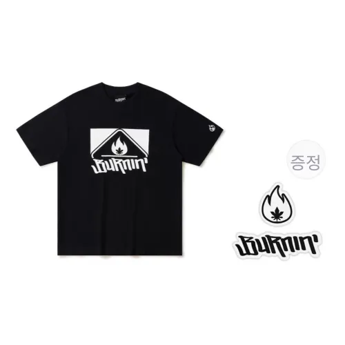 BURNIN 남녀공용 티셔츠