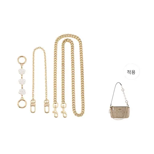 Luxury Care Artisan Workshop 코퍼/합금, 금속 가방 및 숄더 스트랩, 장식 체인, 겨드랑이 크로스바디백, 그리고 확장된 체인 스트랩 여성 골드 톤