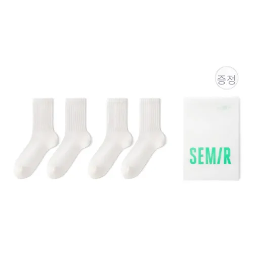 SEM R 남녀공용 크루 삭스
