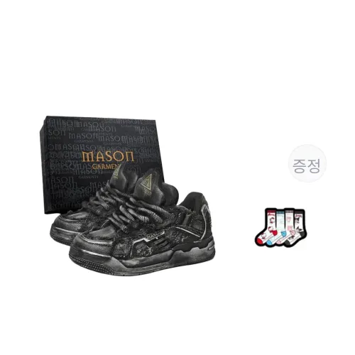 Masongarments 하베니 리어러더 내마모성 Shock Absorbers, 키높이, 가벼움, 통기성 좋음 스케이트보드 신발 남녀공용 제트 블랙 전용 박스