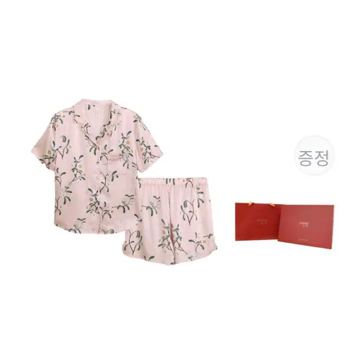 JINSANT 중국 스노우볼 제이드 리프 여성 파자마 세트