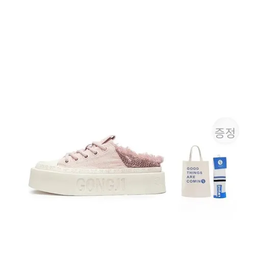 GONGJI 클로즈드 토 슬리퍼 핑크 여성