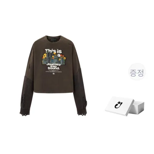 Createexploreexpandconquer 플로럴 캐슬 시리즈 SS23 남녀공용 맨투맨