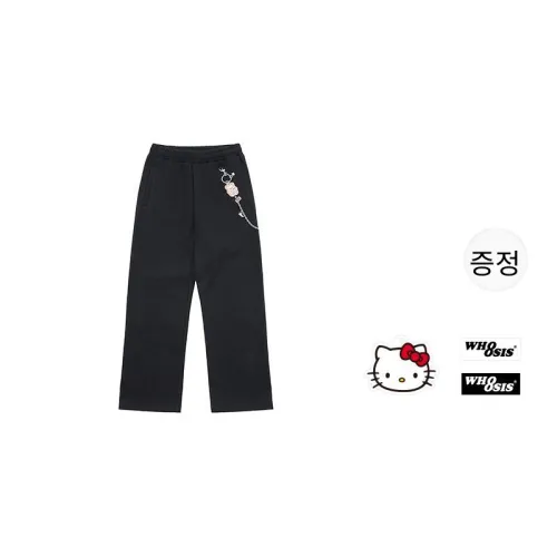 WHOOSIS 남녀공용 니트 스웨트팬츠