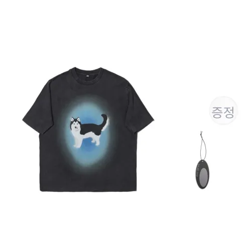 VULCAN STORE 블랙 남녀공용 티셔츠