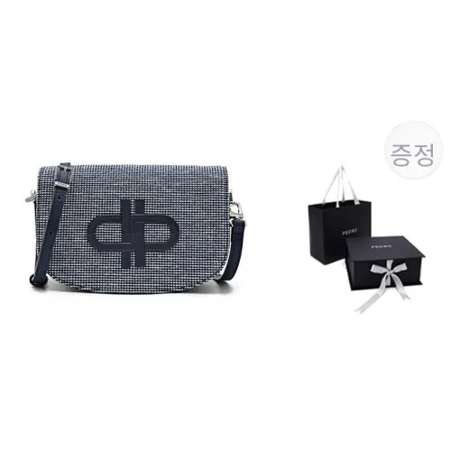 페드로 숄더백 다크 블루 여성