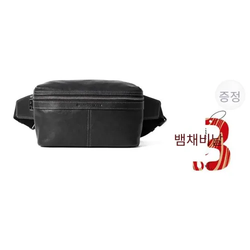 Sharkborough 소가죽 슬링 백, 패니 팩, <브랜드_1>e 어깨 크로스백 레귤러 남성 블랙