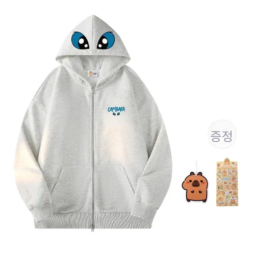 KAPIBALAXIAOHUANGTUN 남녀공용 맨투맨