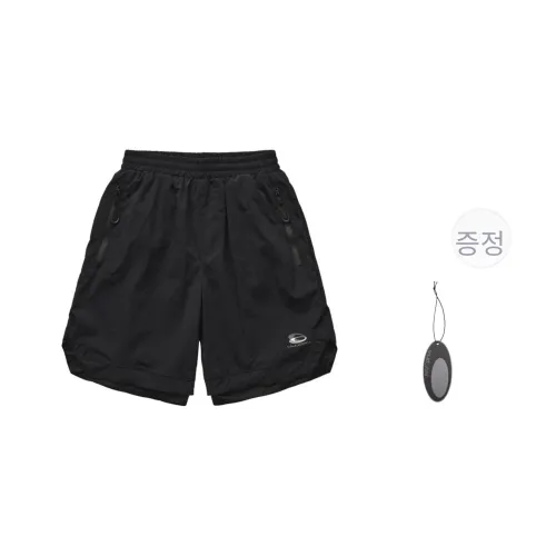 VULCAN STORE 블랙 남녀공용 캐주얼 반바지