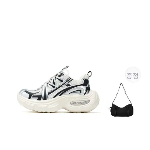 FAIRWHALE MaxFun 시리즈 미끄럼 방지, 가벼움, 키높이 로우탑 청키 스니커즈 남녀공용