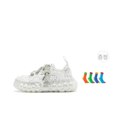 OETZI Fusion 아이스 시리즈 내마모성, 통기성 좋은, 가벼움, 키높이 로우탑 캐주얼화 남녀공용 화이트