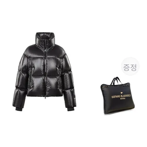 GOLDFARM 블랙 여성 다운 재킷