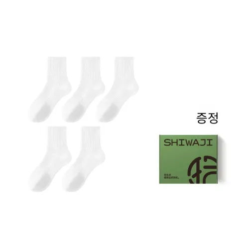 SHIWAJI 남녀공용 크루 삭스