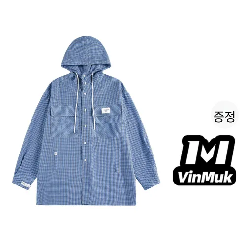 VINMUK 블루 남녀공용 셔츠