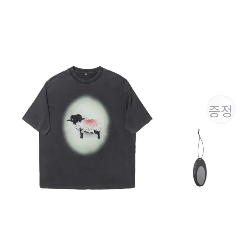 VULCAN STORE 블랙 남녀공용 티셔츠