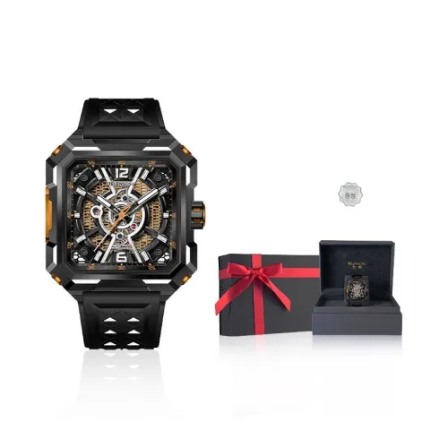 텔렌소수 오토매틱 메커니컬 무브먼트 남성 중국 시계 49mm*43mm*10.5mm 블랙