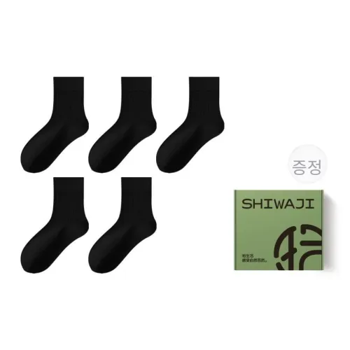 SHIWAJI 남성 크루 삭스