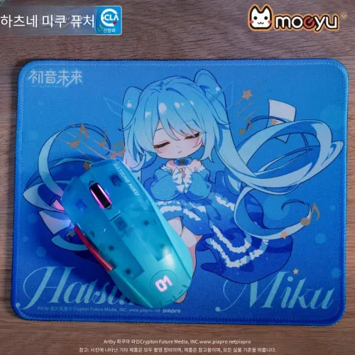 MOEYU 고무 소재 Ruo Ran Meng Jing 컬렉션 마우스 패드 MIKU 테이블 매트 애니메이션 애니메이션