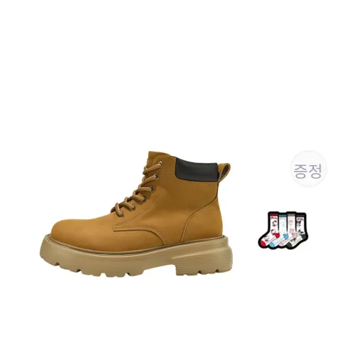 Masongarments 미드칼프 마틴 부츠 남녀공용 메이플 옐로우