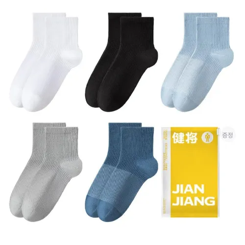 JIANJIANG 남성 크루 삭스