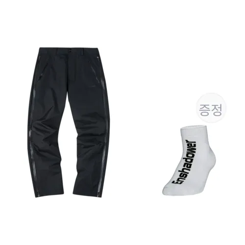 ENSHADOWER 블랙 남녀공용 카고 바지