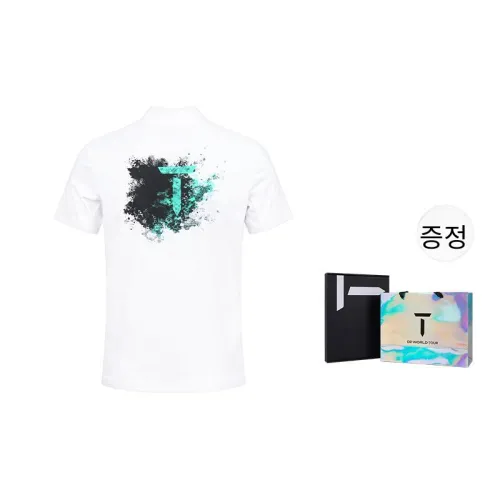 EUROPEAN TOUR 화이트 박스 포함 쇼핑백 남성 티셔츠