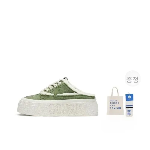 GONGJI 스케이트보드화 로우탑 그린 남녀공용