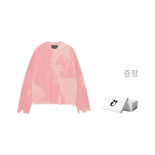 Createexploreexpandconquer 스웨터 남녀공용 핑크